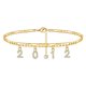 thumbnail image 1 of Pulseras para mujer, regalos para mujer, año de nacimiento, tobilleras para mujer, tobilleras personalizadas, joyas para pies de playa, pulsera para mujer, 1 of 3
