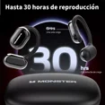 thumbnail image 2 of Monster Audifonos Inalambricos Bluetooth Gamer Con Micrófono Hd Integrado Auriculares Earbuds Bluetooth Deportivos Headset 24h De Juego Negro, 2 of 7