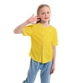 thumbnail image 2 of TIREOW Boys and Girls Baseball Jersey Boys Short Sleeve Button T-Shirts Fashion Hip Hop Casual Sports Solid Color Shirt, 2 of 6