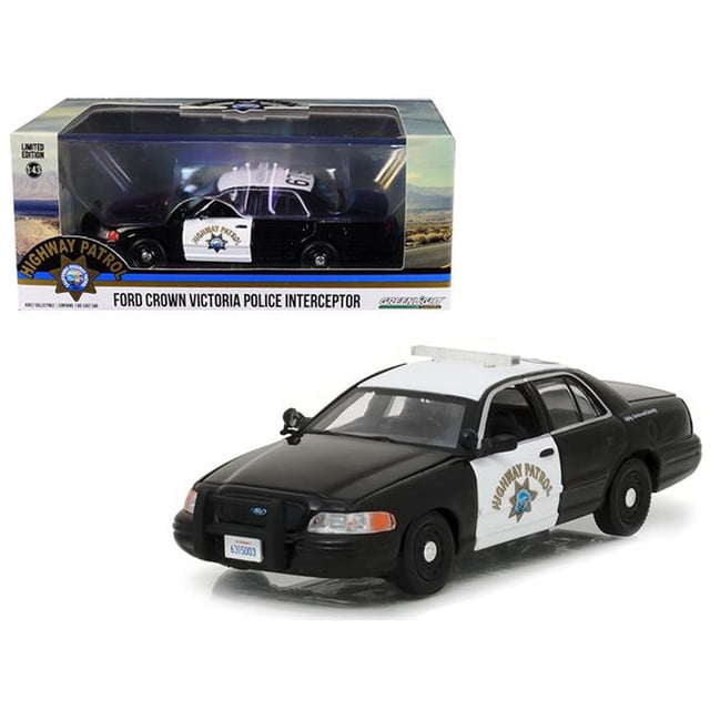 1 isto 43 Ford Crown Victoria Police Interceptor Car California Highway Patrol Diecast Model Car