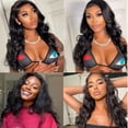 thumbnail image 2 of LUMIERE Clip In Hair Extensions Real Human Hair - Body Wave Hair Extensions Clip Ins 120g Grade10A Brazilian Remy Hair Seamless Clip Ins 8Pcs With 20, 2 of 7