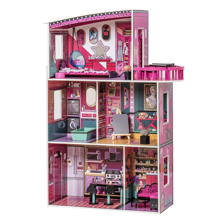 Buy Designafriend Wooden Dolls House, Doll houses