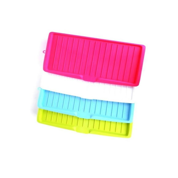 QualitChoice Kitchen Dish Drainer Board Space Efficient Water Draining Board for Home rose red