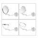 thumbnail image 4 of Espejo De Maquillaje Malubero 7 In 1x/5x Con Montaje En pared, 4 of 5