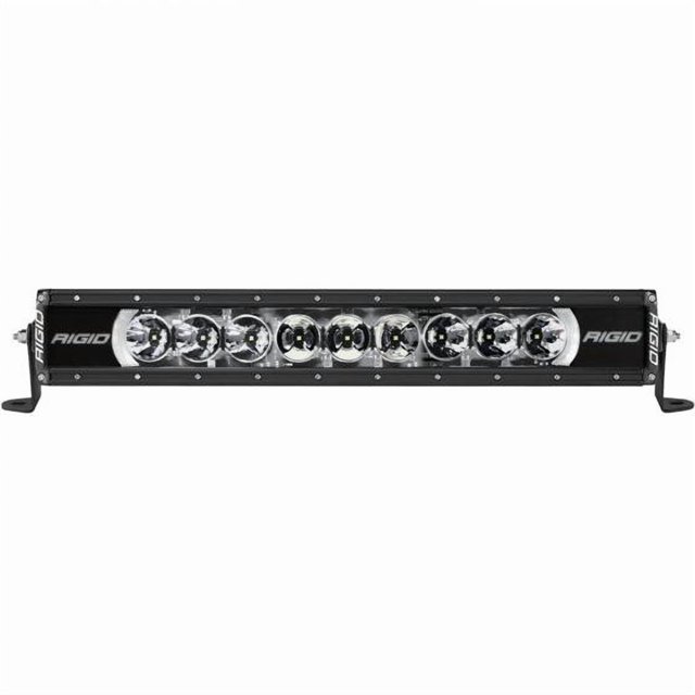 Rigid Lighting Light Bar 220053 Radiance; LED Bulb; 20 Inch Length; 9 Clear Bulb; Multi Color Option Back Lighting; 76 Watt/Amp Draw 5.4 Amp At 14 Volts; Spot/Drive Combo Beam; 7128 Raw Lumens