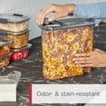 thumbnail image 6 of Rubbermaid Brilliance Pantry Cereal Keeper, 18-Cup Airtight Cereal Container, 6 of 13