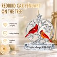 thumbnail image 5 of Cardinal "Always with You" 2D Acrylic Keepsake Ornament, Red Bird Remembrance Hanging Decor, Sympathy Gift for Loss of Loved One, Mom Dad Christmas Memorial Car Hanger 2PACK, 5 of 6