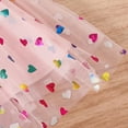 thumbnail image 5 of Xdegoge Girls Tulle Tutu Skirt with Colorful Heart Print for Dance Parties and Costume Events, 5 of 9