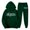 T1177 Green, variant on Curuila Sweatsuits Mens 2 Piece Outfit With Pocket Long Sleeve Letter Print Hooded Sweatshirt With Sweatpants Everyday Wear Comfort Tracksuit Size 3Xl