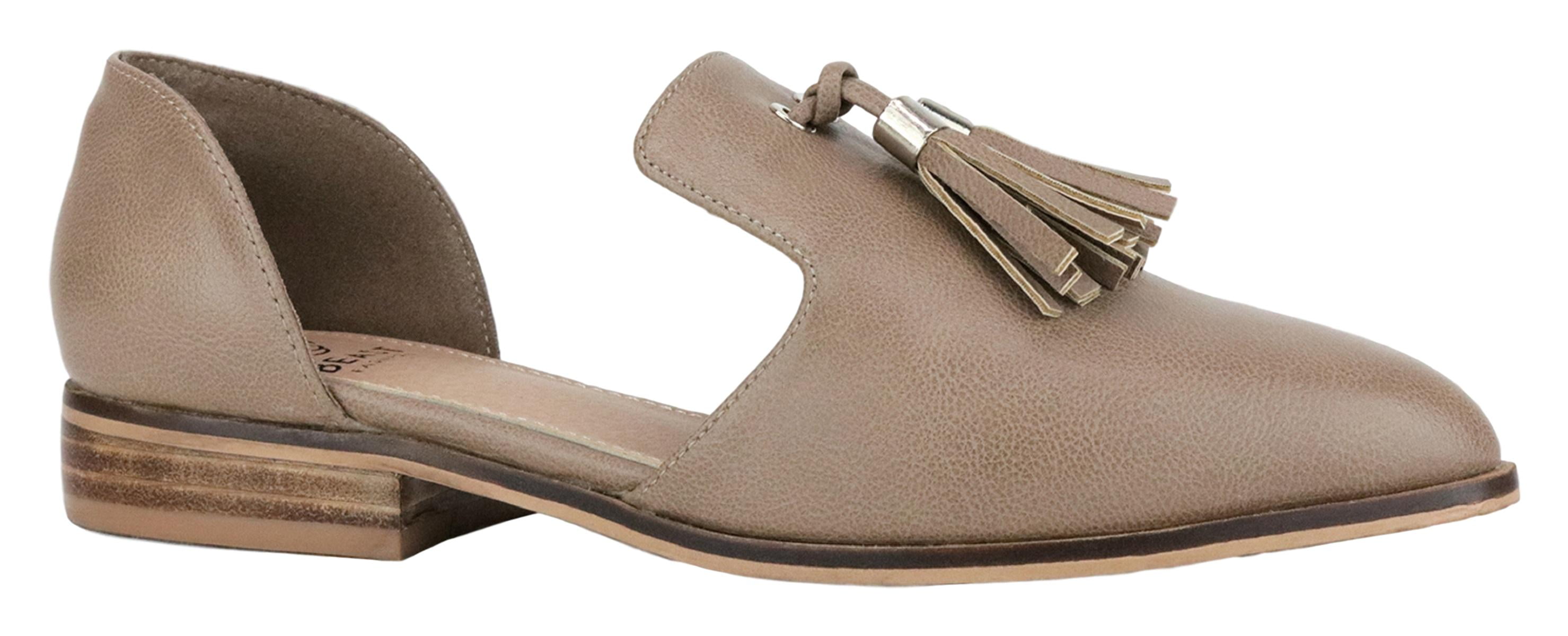 pointed toe cut out flats