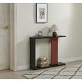 thumbnail image 2 of Kings Brand Furniture Indio Side Console Table - Aesthetic Sofa Table (Black with Red), 2 of 6