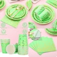 thumbnail image 5 of Green Paper Plates, 168 Pcs Lime Green Plates and Napkins Party Supplies, Birthday Plates Serve 24, for St Patricks Day, Graduation Party Decorations, 5 of 9