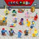 thumbnail image 3 of 16pcs/set Building Block Toys Cute Interactive Doll Bricks Educational Assembled Building Blocks, A Gift For Kids, 3 of 4