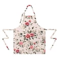 thumbnail image 2 of Pioneer Flower Floral Print Pattern Apron-Garden Aprons for Women with Pockets-Cotton Linen Waterproof Kitchen Cooking Gardening Aprons Adjustable for Kitchen,Cooking,BBQ and Salon 33x27 Inch, 2 of 7