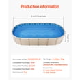 thumbnail image 4 of VEVOR 12 x 24 ft Oval Pool Liner, Unibead Above Ground Pool Liners, 52in Wall Height, Durable Standard Gauge Vinyl, Designed for Steel Sided Above-Ground Swimming Pools, 4 of 9