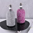 thumbnail image 2 of Elegant 500ml Refillable Sparkling Diamond-Encrusted Soap Dispenser - Press-Type Bottle for Shampoo, Body Wash & Lotion - Bathroom Accessory, 2 of 17
