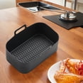 thumbnail image 3 of Rectangle Airfryer Cesta Freadores Aire Insertar Plato Freidora Silicona Reutilización Antiadherente Reutilizable para Accesorios Sartén A Airfryers, 3 of 9