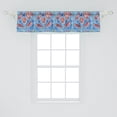 thumbnail image 2 of Ambesonne Cartoon Cartoon Valance Pack of 2, Otters Seaweed, 54"X12", Multicolor, 2 of 4