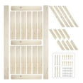thumbnail image 4 of BELLEZE 42 Inch DIY Sliding Interior Barn Door, Farmhouse - Unfinished, 4 of 6
