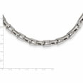 thumbnail image 6 of Stainless Steel Brushed And Polished 24In Necklace (24 X 7) Made In China -Jewelry By Sweet Pea, 6 of 9