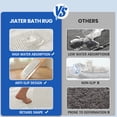 thumbnail image 5 of JIATER Waffle Bathroom Rugs 24x17,Soft Absorbent Bath Mat Non-Slip Backing Quick Dry Washroom Mats,Beige, 5 of 9