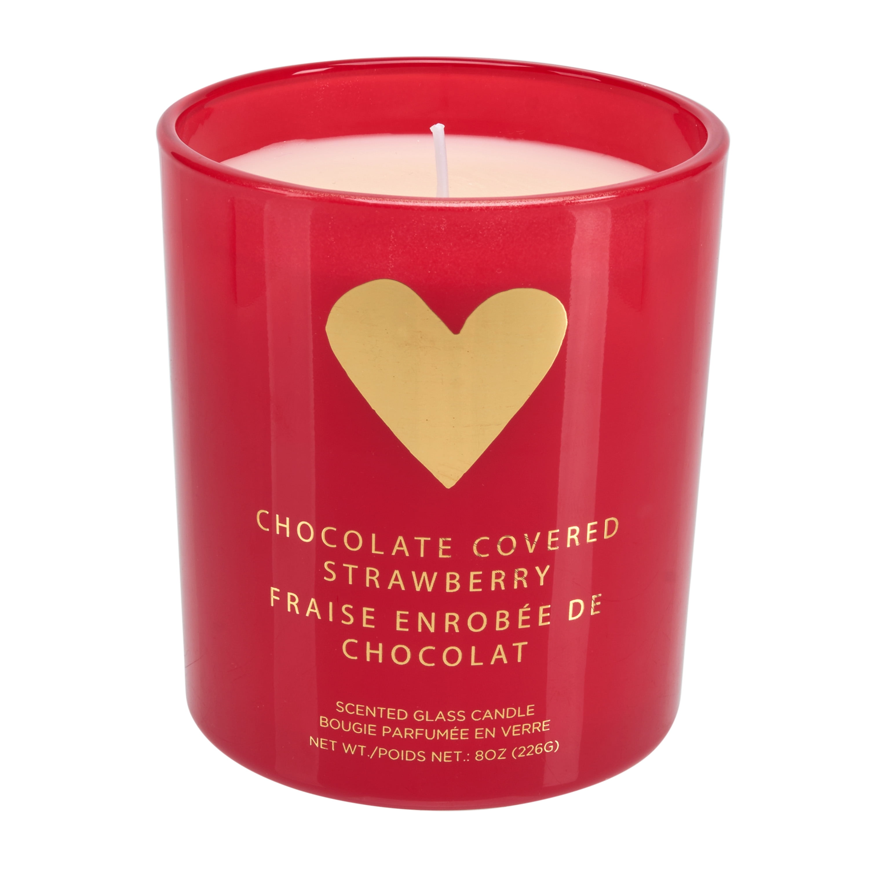 VAL-RED HEART CANDLE