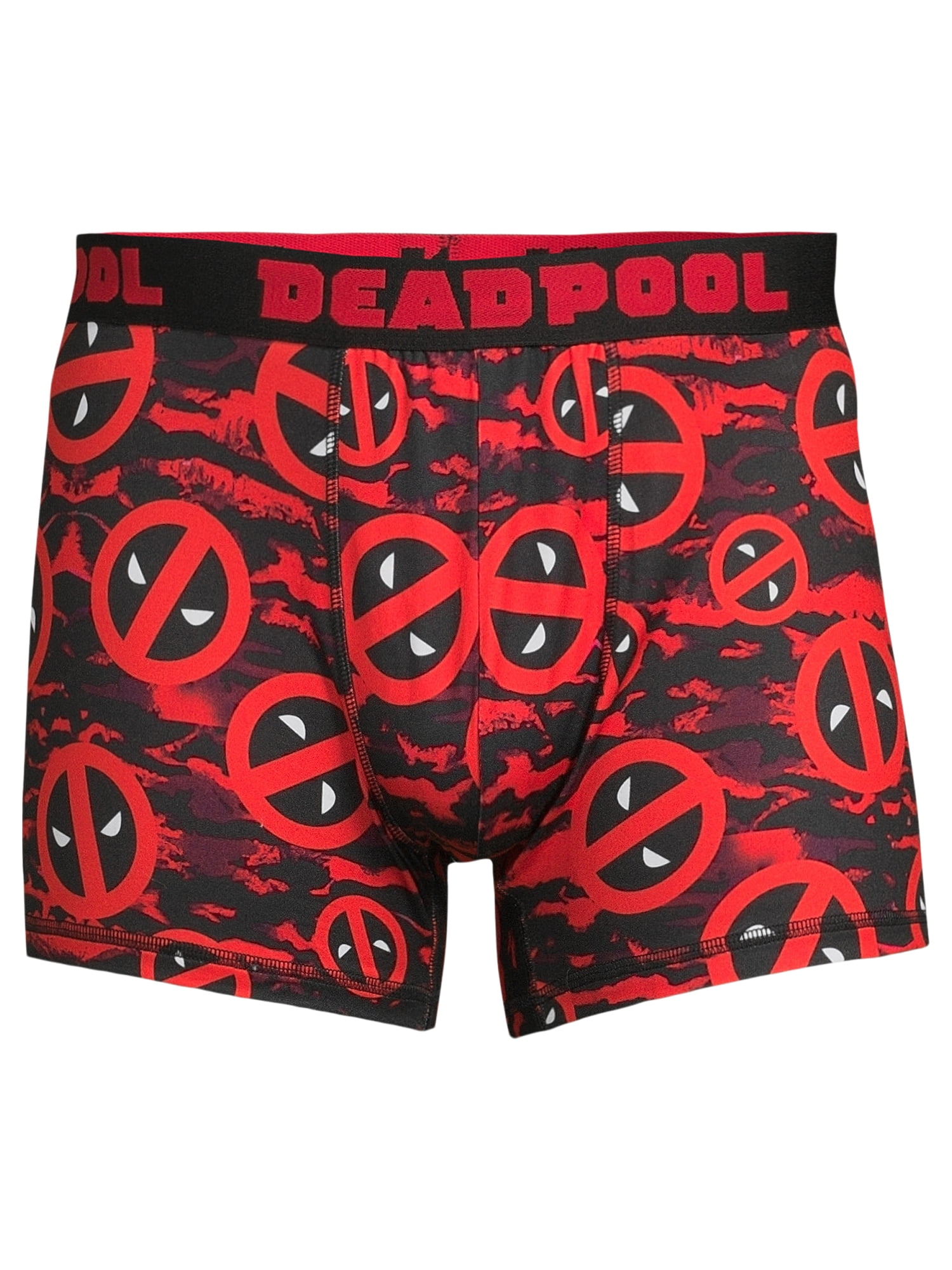 Deadpool Men's Breathable Polyester Boxer Briefs, Multicolor (2 Pack)