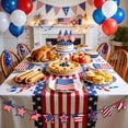 thumbnail image 4 of Patriotic Star Garland Banner for 4th of July Decorations, Red White Blue Stars Bunting for Memorial Day, Veterans Day, Independence Day, Patriotic Holiday Hanging Decor, 4 of 4