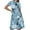 Multicolor-35, variant on Ugoldhm Girls Summer Dresses Tea-Length Pleated A-Line Short Sleeve Crew Neck Casual Dress 4-14 Years