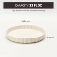 Ceramic Rounded Edge 10 Inch Nonstick Ceramic Pie Pan, Round Quiche and Tart Baking Dish ...