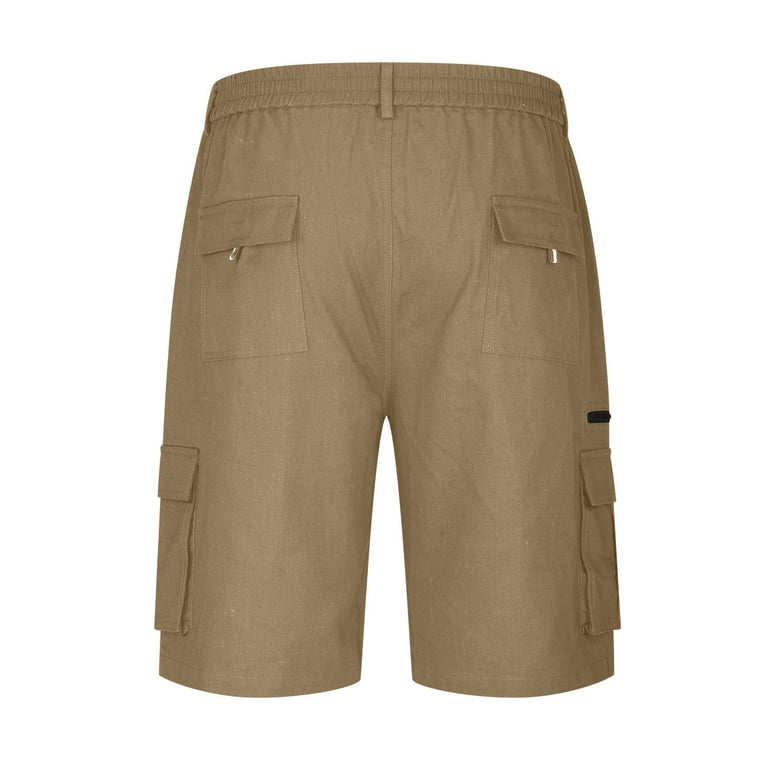 Penkiiy Mens Shorts Men Casual Button Zipper Shorts Solid Penkiiy Mens Shorts Men Casual Button Zipper Shorts Solid
