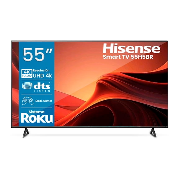 Pantalla Hisense 55" H5 Series 4K UHD Smart TV Roku (55H5BR)