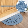thumbnail image 6 of VHC Brands Celeste Blended Blue Indoor/Outdoor Half Circle Rug 19.5x36, 6 of 6