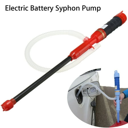 Washer Siphon - Auto Aquarium Electric Battery Siphon Pump 7.5 litres/Min Transfer Fuel Oil Solvent Water Gas Fish Tank Washer Siphon Vacuum Water Changer