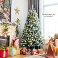 thumbnail image 3 of Árbol de Navidad Costway preiluminado 180 cm con 928 puntas y soporte de metal, 3 of 7