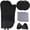 Black, variant on 8Pcs Oven Mitts and Pot Holders, Silicone Oven Mitts and Hot Pads Sets with Mini Oven Gloves and Dish towels, Oven Gloves Soft Cotton Lining, Waterproof, BPA-Free, Black