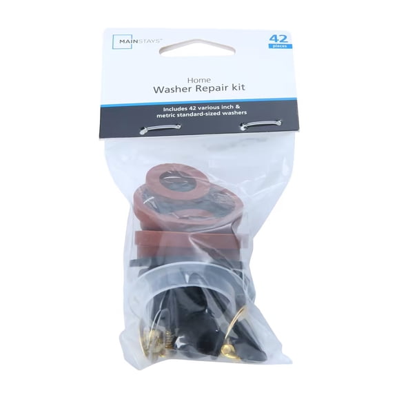 Mainstays 42-Piece Multi-Material Washer Kit for Home and Auto Repairs