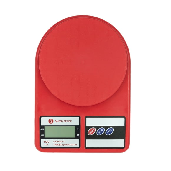 Báscula Digital Gramera 10kg Cocina Repostería Precisión Color Rojo