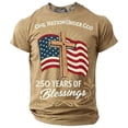 thumbnail image 4 of Kids 250 Anniversary USA Shirts Relaxed Fit Casual 250 Year T-Shirt Comfortable Regular Fit Short Sleeve Independence Day Tops, 4 of 4