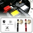 thumbnail image 2 of Pair 4 Way Car Battery Terminals Clamp Battery Cable Ends Quick Release Disconnect for SAE JIS Type a Posts, 2 of 8
