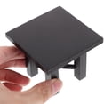 thumbnail image 2 of 1 Ensemble de Table Miniature Mini Chaise de Bureau Modèle Chaise de Bureau en Bois Décorations Maison de Poupée, 2 of 8