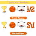 thumbnail image 5 of Funmemoir Basketball Half Birthday Decor Basketball Theme 1/2 Way To One Banner 1/2 Cake Topper Sport Themed Cupcake Toppers with Latex Balloons for Boy Half Time 6 Months Birthday Party Supplies, 5 of 5
