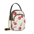 thumbnail image 7 of FORMRS Crossbody Bag for Women Quilted Travel Shoulder Cell Phone Purse with Chain Strap Handbag, Red Cherry, 7 of 7