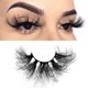 thumbnail image 3 of Pestañas postizas Pestañas hechas a mano 25 mm 8D Volumen esponjoso Pestañas postizas largas y tenues dramáticas Pestañas postizas suaves y reutilizables Paquete de 4 pares, 3 of 4