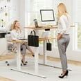 thumbnail image 5 of Gymax 48'' x 24'' Electric Standing Desk w/ 3 Memory Height Settings 2 Hanging Hooks Natural, 5 of 10