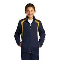 Sport-Tek Raglan Jacket (YST60) True Navy/Gold, XL