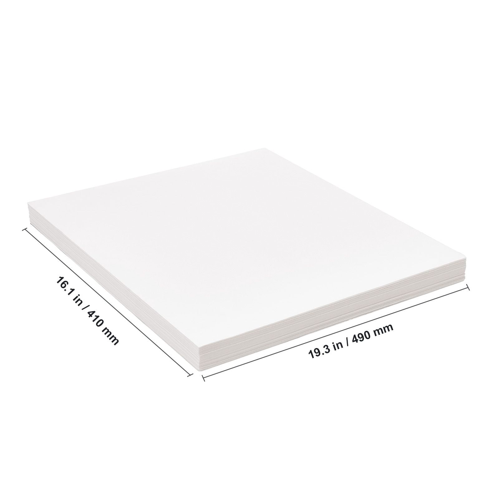 Fryer Filter Paper, 100 Sheets, 19.3" x 16.1", Replacement Deep Fryer Filter Sheets for 18L/38L Commercial Mobile Fryer Filter Machine, for Restaurant, Fast Food Shop, Carnival Concession Stand
