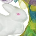 thumbnail image 5 of Northlight Pastel Deco Mesh Ribbon Easter Bunny Wreath - 24", 5 of 8