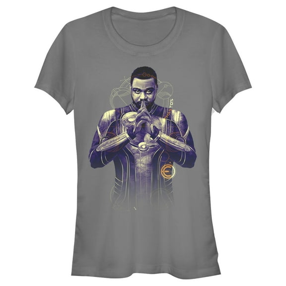 Junior's Marvel Eternals Phastos Graphic Tee Charcoal 2X Large