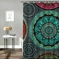 thumbnail image 2 of Autua Fractals Bathroom Shower Curtain Set with Hooks, Graphic Print Polyester Stylish Decor with 100% Polyester Fabric, Home Bathtubs Curtain Decoration, Size: Standard 69"x72, 2 of 7